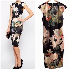 TED BAKER OPULENT BLOOMS CANDISS FLORAL DRESS